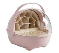 Sharplace Boîte d'élevage pour bébés vers à Soie, Cage d'observation avec poignée de Transport pour, boîte d'alimentation Portable pour, Rose