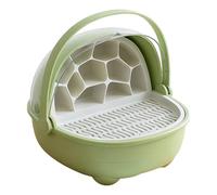 Sharplace Boîte d'élevage pour bébés vers à Soie, Cage d'observation avec poignée de Transport pour, boîte d'alimentation Portable pour, Vert