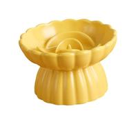 Sharplace Bol de Nourriture pour Chats surélevé Kitty Snack Bol Animal de Compagnie Plat d'alimentation en céramique Feed Feed Dish Slow Falage pour Kitty, Jaune