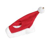 Sharplace Bonnet de Père Noël Rouge avec Bordure Blanche, Bonnet Chaud pour Les fêtes de Noël