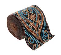 Sharplace Bordure Jacquard de 5 Mètres, Beau Ruban, Bordure e, Rubans de Bordure de Bordure de Bordure en Tissu, Bleu, 8cm