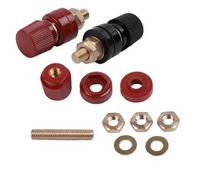 Sharplace Borne Cuivre Cosse Connecteur Isolant Conductivité Optimale avec Surface et Montage Rapide Utilisation Dans Automobile Équipement Nautique Atelier, JS-555 cuivre massif, M8