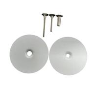 Sharplace Bouchon de trou de porte rond, 2,64 pouces, avec vis, pour dortoir, résidentiel, Blanc