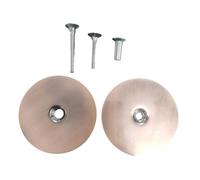 Sharplace Bouchon de trou de porte rond, 2,64 pouces, avec vis, pour dortoir, résidentiel, Bronze Rouge