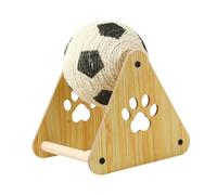 Sharplace Boule à gratter décorative pour Chat, idéale pour Les Chiots, Boule rotative en sisal, idéale pour broyer Les Griffes et Jouer, 18cm
