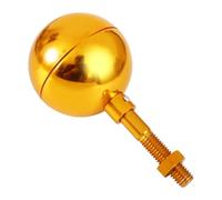 Sharplace Boule de mât de Drapeau dorée, Ornement Polyvalent en Aluminium résistant aux intempéries pour Les Entreprises et Les bâtiments gouvernementaux