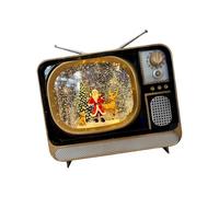 Sharplace Boules à Neige de Noël Design TV Ornement 20,5 x 8 x 16,5 cm veilleuse pièce maîtresse de Table pour Maison Bar intérieur café, Petit Cerf du Père Noël