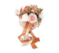 Sharplace Bouquet de mariée, mariée tenant un bouquet, fleurs artificielles, centre de table floral pour enterrement de vie de jeune fille, festival