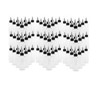 Sharplace Bouteille En Plastique Vide de 90 Pièces 100 Ml avec Applicateur de Pointe de Capuchon Supérieur