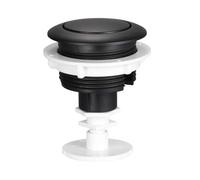 Sharplace Bouton de Chasse D'Eau pour Cuvette de Toilette Bouton de Réservoir Pièce de Rechange à Tête Ronde Fonction Économiseur D'Eau Installation Facile Comp, Noir
