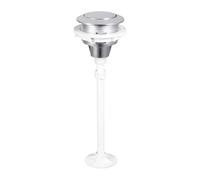 Sharplace Bouton de chasse d'eau pour toilettes, bouton de réservoir rond, simple pression, installation facile, pièces de rechange pour toilettes, maison, Argent