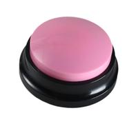 Sharplace Bouton parlant enregistrable, Buzzers de réponse, cadeaux amusants, jouet pour enfants, 8.8x4.2cm, simple à utiliser, Buzzers d'entraînement pour, ROSE