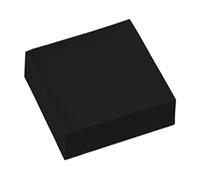 Sharplace Buffet Riser Noir Support de Nourriture Multifonction Empilable Brunch Alimentaire Aspect Moderne Présentoir en Acrylique Cube Présentoir gigogne, 12.7 X 12.7 X 2.5 Cm