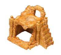 Sharplace Cachette pour Reptiles, Grotte en résine, Accessoire Fantaisie pour se prélasser, décoration d'aquarium pour Tortues Gecko