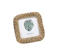 Sharplace Cadre photo, ornement de cadre photo élégant support photo décoratif de table pour étagère entrée salon bureau décoration, CarrÉ