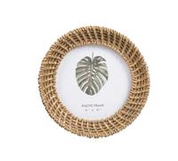 Sharplace Cadre photo, ornement de cadre photo élégant support photo décoratif de table pour étagère entrée salon bureau décoration, Rond