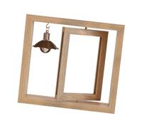 Sharplace Cadre photo rotatif décoratif pour salle de classe, fête, bureau, maison, école, rectangulaire, ornement rustique, décoration d'intérieur, cadre, 21.4 Cm X 23.4 Cm