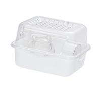Sharplace Cage d'exercice pour Hamster, Maison de Jeu Respirante pour hérissons, cochons d'Inde, Transparente, Portable, 25 x 19 x 19 cm, avec des Accessoires