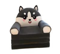 Sharplace Canapé-lit pliant en forme d'animal, fauteuil convertible, loisirs mignons pour enfants, fauteuil convertible pour la maison, Chien Noir