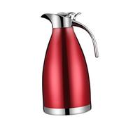 Sharplace Carafe à café en acier inoxydable avec poignée confortable et distributeur d'eau chaude pour thé, jus, lait, vacances, Rouge