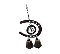 Sharplace Carillon éolien Suspendu en métal, Cadeau commémoratif, Cloche en Fer à Cheval, Carillon éolien extérieur pour Anniversaire, Porte d'entrée, 27x7x3cm