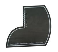 Sharplace Carte d'amélioration pour les barbiers Outil de ligne de bord de pulvérisation de couleur Guide de coupe multifonctionnel facile à nettoyer Modèle