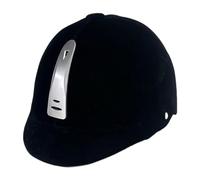 Sharplace Casque d'équitation Ajustable Style Chevalier, équipement équestre Polyvalent, Antichoc et Respirant, Casque Professionnel, Noir Argent