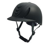 Sharplace Casque d'équitation pour Enfants Casque de Cyclisme Professionnel Tendance Équipement de Cheval Portable Chapeau de Chevalier Chapeau équestre, Tout Noir
