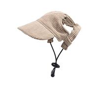 Sharplace Casquette à visière pour chien, chapeau de sport pour animaux de compagnie, chapeaux assortis pour la famille, chapeau de soleil à la mode pour, Kaki XS