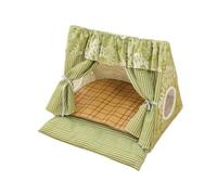 Sharplace Cat Tente Maison tipi, lit pour Animaux de Compagnie Cave Porte-fenêtres Respirantes Portable Rideau de Porte, Cote de Chat Tente pour Chats pour, Vert