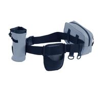 Sharplace Ceinture de pêche réglable, Pochette étanche, Accessoire d'installation Rapide, Robuste avec Porte-gobelet et Repose-Canne, Multifonction, Gris