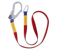 Sharplace Ceinture Harnais de Sécurité Baudrier pour Escalade Randonnée Sports en Plein Air avec Mousqueton en Acier Allié - Rouge, 180 x 2,8 cm