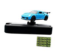 Sharplace centrale décorative universelle pour voiture modèle 1/64, facile à installer avec plaque de stationnement temporaire, accessoires automobiles, Bleu