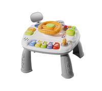 Sharplace Centre de Table d'activité, jouets musicaux, jouets interactifs, rétroviseurs, cadeaux de saint-valentin pour enfants, volant, jouet pour filles, Gris