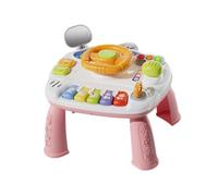 Sharplace Centre de Table d'activité, jouets musicaux, jouets interactifs, rétroviseurs, cadeaux de saint-valentin pour enfants, volant, jouet pour filles, Rose