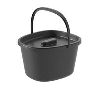 Sharplace Chaise percée seau urinoir chambre léger pratique compact siège de toilette chaise seau squat toilette tabouret pour personnes âgées maison, Noir