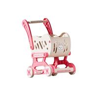 Sharplace Chariot de courses pour enfants, jouet de supermarché pour le développement de l'imagination, idéal pour les enfants de 3 ans et plus, Rose