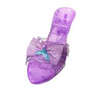 Sharplace Chaussures de Princesse à Enfiler, Princesse Cosplay Chaussures Paillettes, Talons pour Fille, Pantoufles Reine, Sandales en Gelée pour Filles, Cadeau, Fête des Enfants et Anniversaires