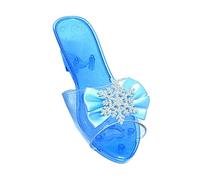 Sharplace Chaussures Princesse Enfant Fille, Chaussures de Princesse à Talons Hauts pour Enfants, Paillettes Sandales, Déguisement d'été, Antipatinage Halloween Noël Cadeau d’Anniversaire, Bleu