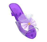 Sharplace Chaussures Princesse Enfant Fille, Chaussures de Princesse à Talons Hauts pour Enfants, Paillettes Sandales, Déguisement d'été, Antipatinage Halloween Noël Cadeau d’Anniversaire, Violet