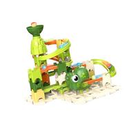 Sharplace Circuit de billes pour enfants, piste de course éducative, blocs de construction créatifs à faire soi-même, jeu de labyrinthe de billes, pour garçons, 60 Pièces