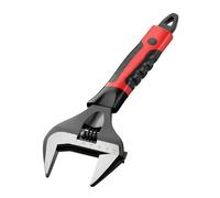 Sharplace Clé à molette réglable, outil de réparation, poignée confortable avec échelle, outil à main à large ouverture de mâchoire pour bricolage, voiture, Ouverture de 50 Mm