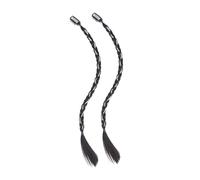 Sharplace Clip dans Des Extensions de Cheveux Tresses élégantes pour Les Cheveux Tressés pour Le Jeu de Rôles de Maquillage, Noir avec Chaîne