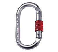 Sharplace Clip de Mousqueton verrouillable 25kN Matériel de Porte à vis en Forme de O pour la Laisse de Chien en Rappel