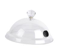 Sharplace Cloche à Fumer, Couvercle de Dôme pour Fumeur, Couvercle pour Fumoir Acrylique, Transparent Couvercle de Cloche pour Cuisine, Restaurant, Bar Ou Barbecue, Diamètre 26.5 Cm