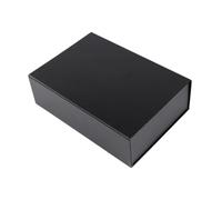 Sharplace Coffret cadeau d'anniversaire, emballage cadeau, fermeture rectangulaire, rangement élégant, boîte de proposition réutilisable pour cadeaux, Noir, S