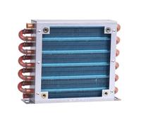 Sharplace Condenseur pour réfrigérateur, système de refroidissement par eau, radiateur à tube en cuivre, petit radiateur robuste refroidi par air pour usage