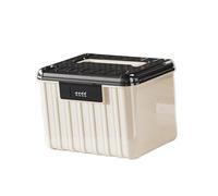 Sharplace Conteneur de rangement verrouillable avec couvercle, conteneur de rangement empilable pour documents, pour salon, école, dortoir, cuisine, 25x19.8x17.8cm