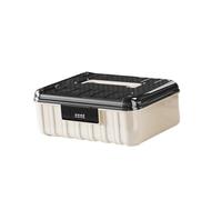 Sharplace Conteneur de rangement verrouillable avec couvercle, conteneur de rangement empilable pour documents, pour salon, école, dortoir, cuisine, 30.5 X 24 X 11.8 Cm