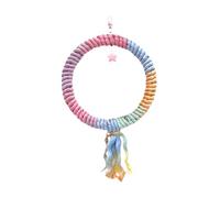 Sharplace Corde à Oiseaux, Jouet d'escalade pour Perroquet, Fourniture pour Animaux de Compagnie, Jouet en Coton pour Perroquet Debout pour calopsittes, Style E